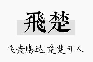 飞楚名字的寓意及含义