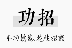 功招名字的寓意及含义