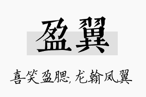 盈翼名字的寓意及含义