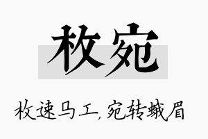 枚宛名字的寓意及含义