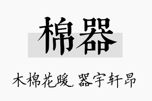 棉器名字的寓意及含义