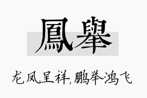 凤举名字的寓意及含义