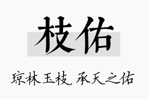 枝佑名字的寓意及含义