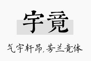 宇竟名字的寓意及含义