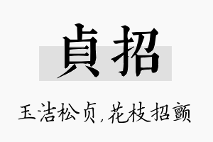 贞招名字的寓意及含义