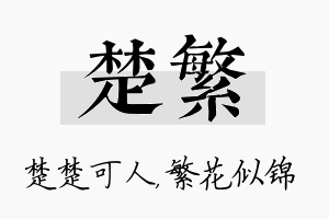 楚繁名字的寓意及含义