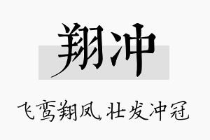 翔冲名字的寓意及含义