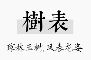 树表名字的寓意及含义