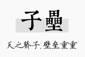 子垒名字的寓意及含义