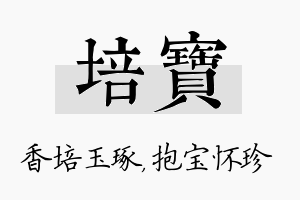 培宝名字的寓意及含义