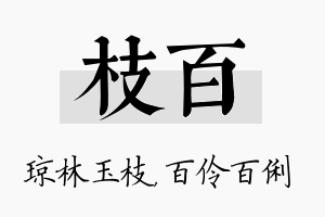 枝百名字的寓意及含义