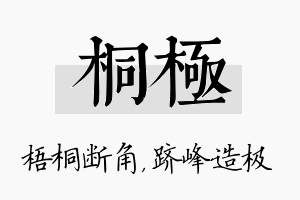 桐极名字的寓意及含义