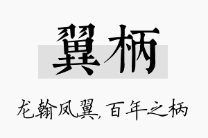 翼柄名字的寓意及含义