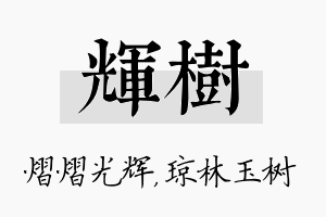 辉树名字的寓意及含义