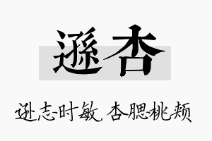 逊杏名字的寓意及含义