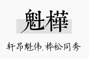 魁桦名字的寓意及含义