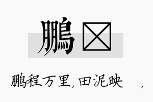 鹏珵名字的寓意及含义