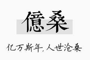 亿桑名字的寓意及含义