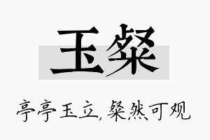 玉粲名字的寓意及含义