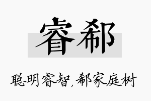 睿郗名字的寓意及含义