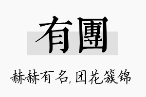 有团名字的寓意及含义