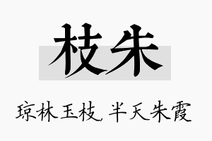 枝朱名字的寓意及含义