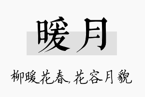 暖月名字的寓意及含义