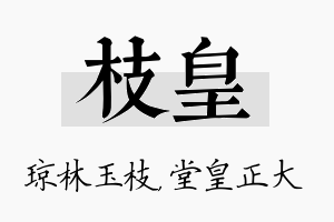 枝皇名字的寓意及含义