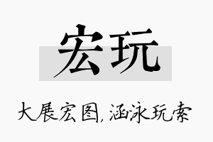 宏玩名字的寓意及含义