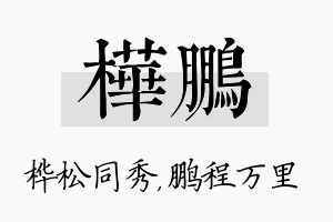 桦鹏名字的寓意及含义