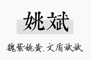 姚斌名字的寓意及含义