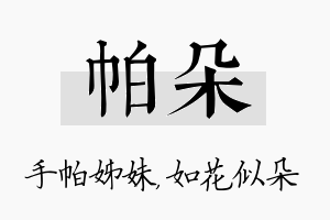 帕朵名字的寓意及含义