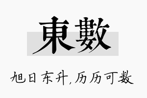 东数名字的寓意及含义