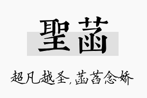 圣菡名字的寓意及含义