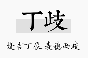 丁歧名字的寓意及含义