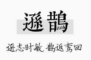 逊鹊名字的寓意及含义