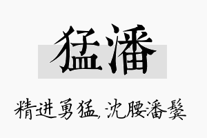 猛潘名字的寓意及含义