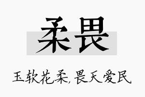 柔畏名字的寓意及含义