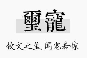 玺宠名字的寓意及含义