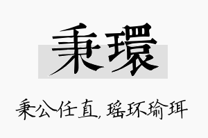 秉环名字的寓意及含义