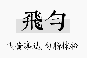 飞匀名字的寓意及含义