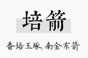 培箭名字的寓意及含义