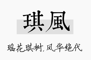 琪风名字的寓意及含义