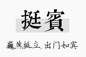 挺宾名字的寓意及含义