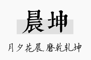 晨坤名字的寓意及含义