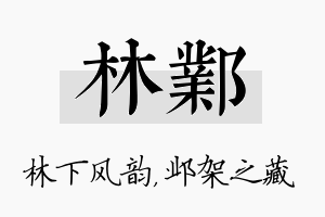 林邺名字的寓意及含义