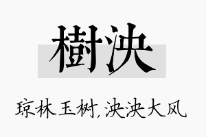 树泱名字的寓意及含义