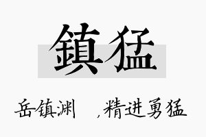 镇猛名字的寓意及含义