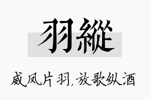 羽纵名字的寓意及含义