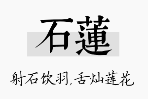 石莲名字的寓意及含义